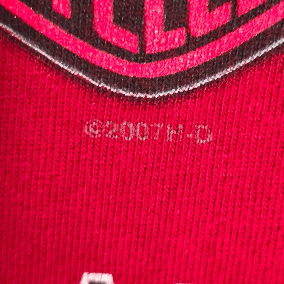 Harley Davidson Mens Shirt XL Red Lakeland Florida 2008 Made in USA Biker - Picture 11 of 14